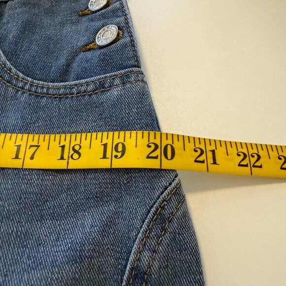 New Collection Overalls Darted Barrel Leg Medium Wash Denim NWT Size L Boho - Picture 8 of 14
